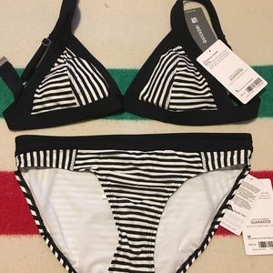 NWT Athleta Striped Bikini